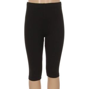 ⭐SALE⭐NEW Girls Kids Capri Cropped Black Leggings S/L